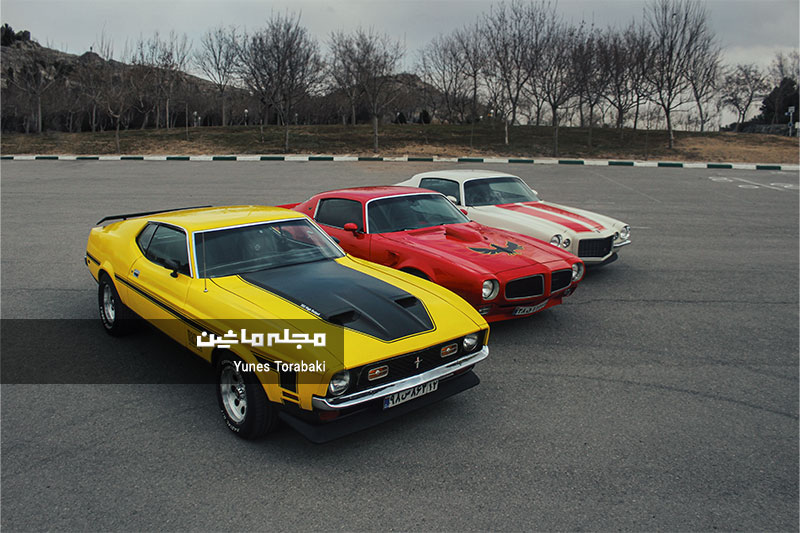 پونتیاک ترنس ام مدل 1973، کامارو مدل 1973 و فورد موستانگ مک وان 1972 