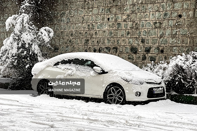 Snow and cars in Tehran 28