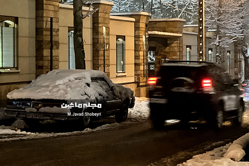 Snow and cars in Tehran 33