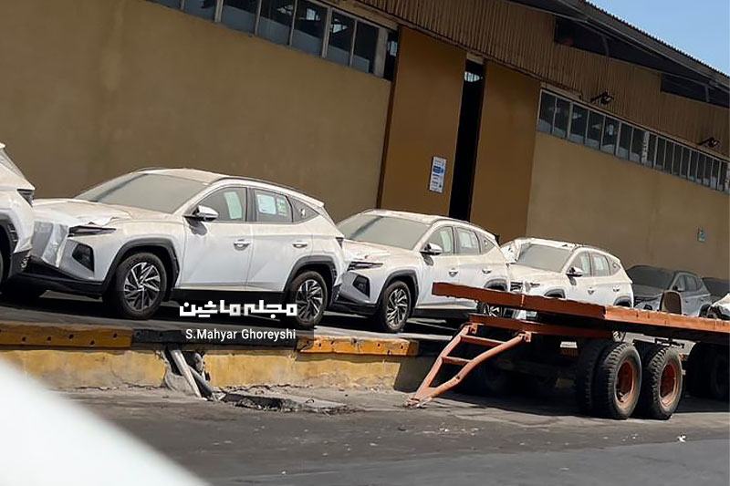 خودروهای وارداتی هیوندای در گمرک