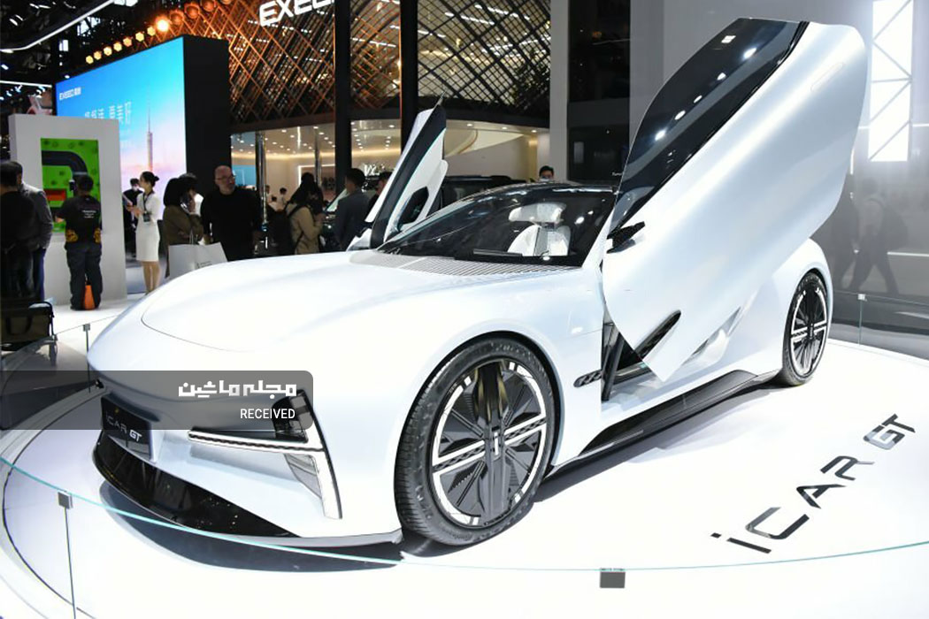 خودروی اسپرت الکتریکی چری آی کار جی‌تی در نمایشگاه خودرو گوانگژو 2023
