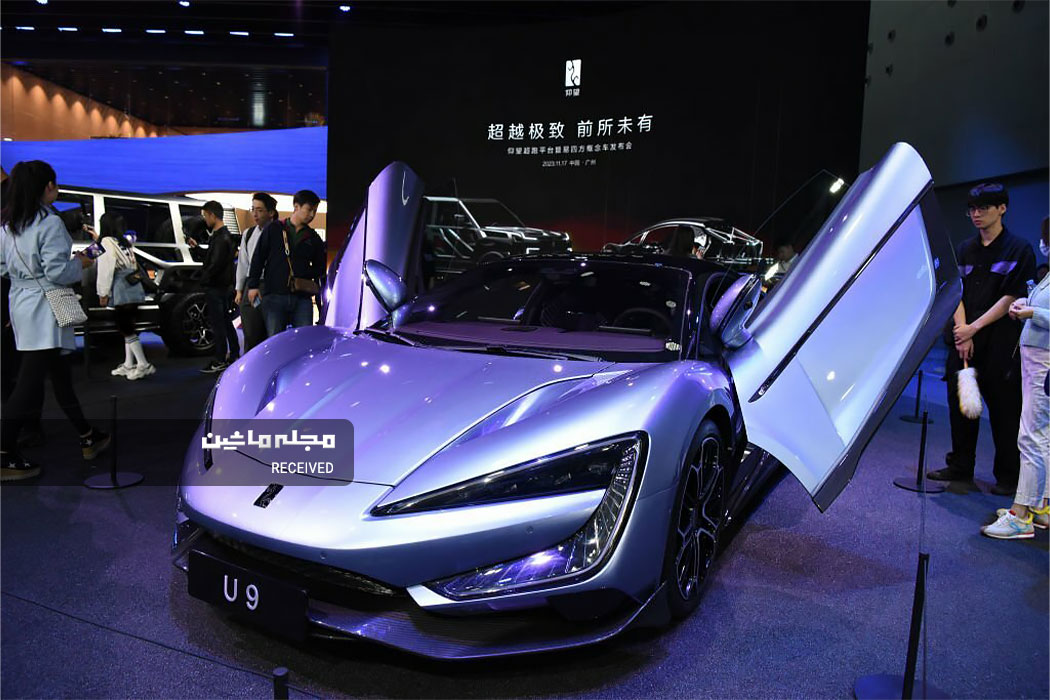 خودروی اسپورت الکتریکی بی‌وای‌دی یانگ ونگ یو 9 در نمایشگاه خودرو گوانگژو 2023