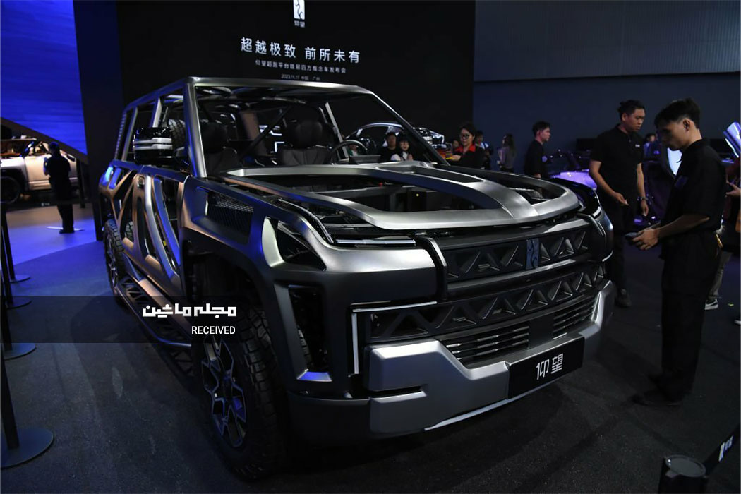 خودروی کانسپت مبتنی بر پلتفرم بی‌وای‌دی یانگ‌ونگ ایی 4 در نمایشگاه خودرو گوانگژو 2023