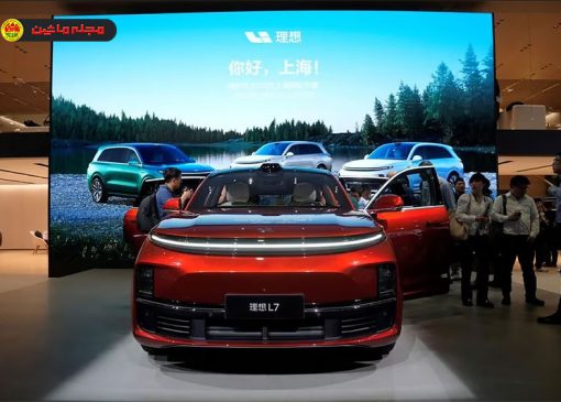 شاسی بلند الکتریکی ال آی ال7 در نمایشگاه خودرو شانگهای