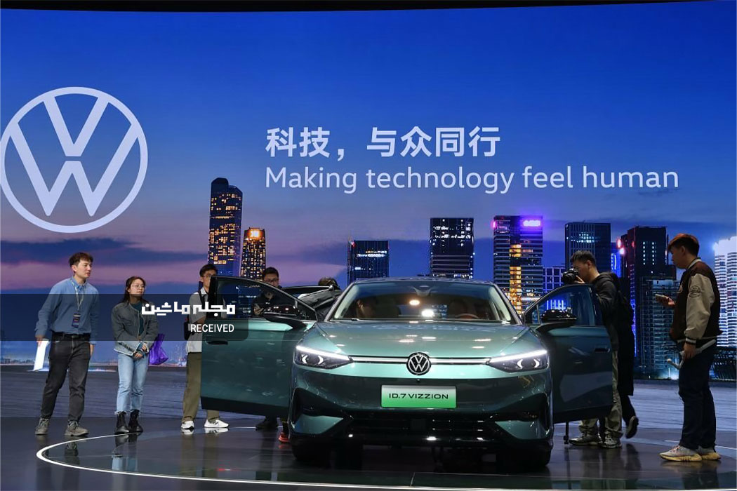 شاسی بلند الکتریکی فولکس واگن آی دی 7 ویژن در نمایشگاه خودرو گوانگژو 2023