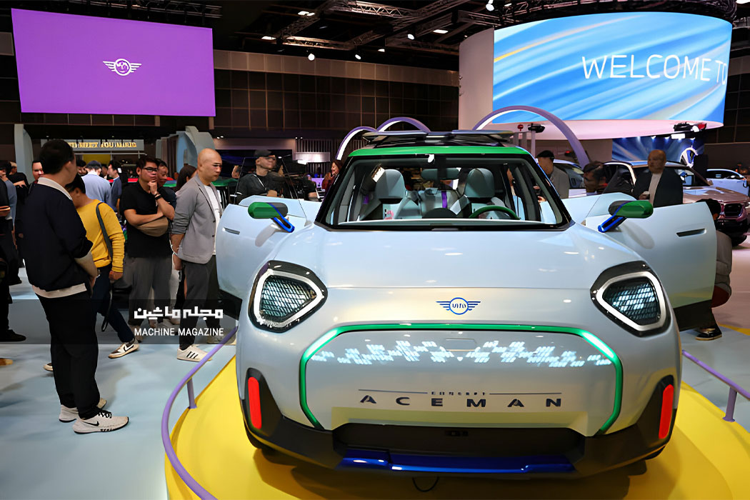 مینی آسمن برقی در نمایشگاه خودرو سنگاپور 2024