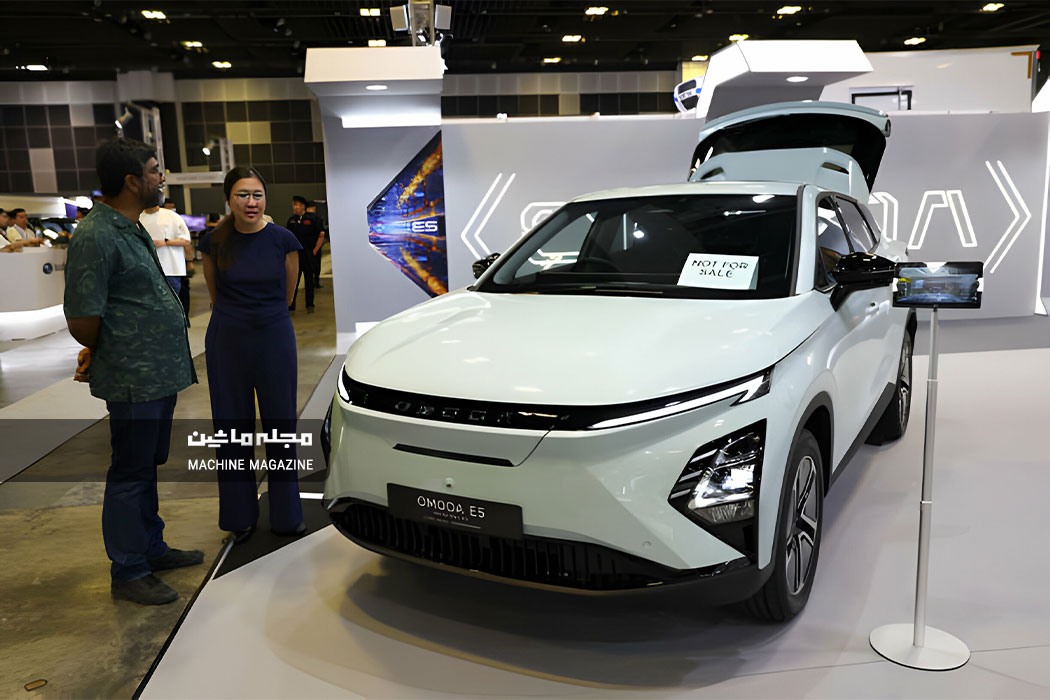 چری اومودا 5 الکتریکی در نمایشگاه خودرو سنگاپور 2024