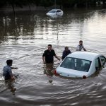 سیل مشهد در جان خودروها