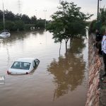 سیل مشهد در جان خودروها