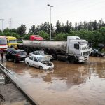 سیل مشهد در جان خودروها