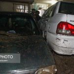 سیل مشهد در جان خودروها