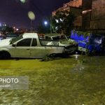 سیل مشهد در جان خودروها