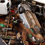 خسارت سنگین به خودروها بعد از سیل اسپانیا