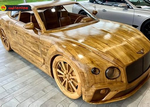 مجسمه چوبی بنتلی کانتیننتال جی‌تی