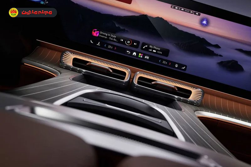 نمایش بزرگترین نمایشگر مرسدس‌بنز در کابین GLC برقی