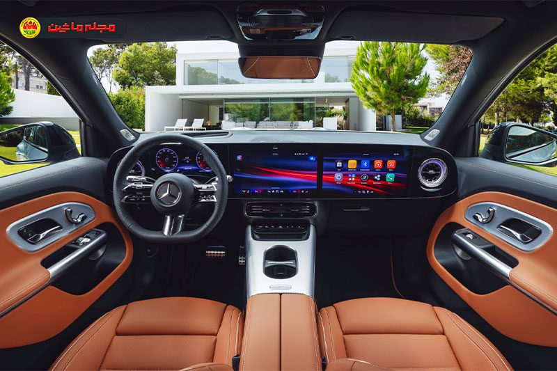 مرسدس‌بنز GLB جدید با داشبورد تمام‌نمایشگر و نورپردازی ستاره‌ای