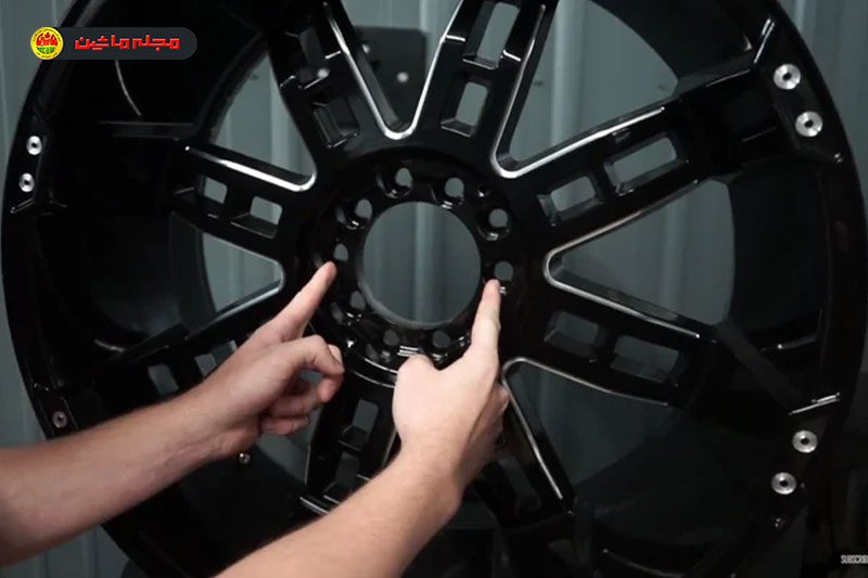 راهنمای اندازه‌گیری الگوی پیچ چرخ