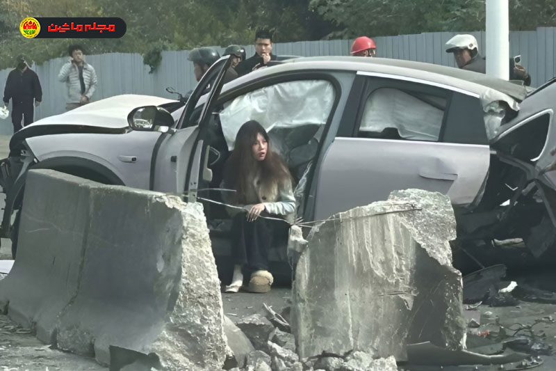 نجات سرنشینان نیو EC6 در تصادف شدید شانگهای نجات سرنشینان نیو EC6 در تصادف شدید شانگهای